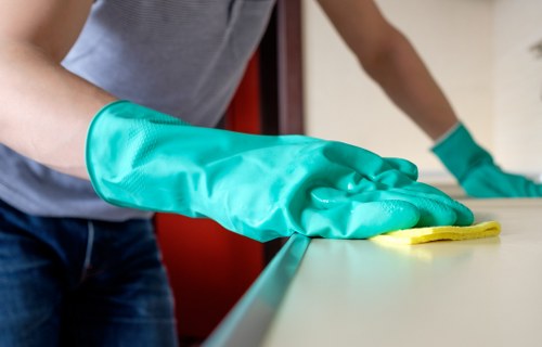 Dust removal from curtains in a home in Old Oak Common